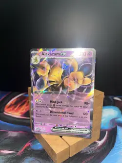 Pokemon TCG 151 Alakazam ex SVP 050 Black Star Promo Ultra Rare Holo Card - Image 3