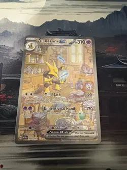 Pokemon Alakazam TCG EX 201/165 Scarlet & Violet 151 Card English Near Mint - Image 1