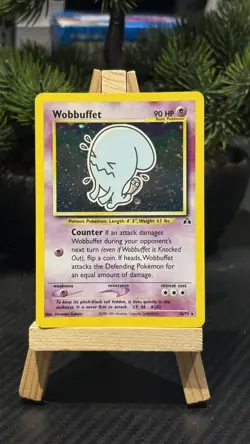 Pokemon TCG Neo Discovery Wobbuffet 16/75 Holo Rare Card - Image 1