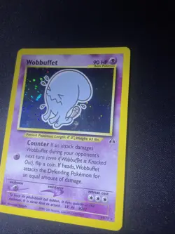 Pokemon Neo Discovery Wobbuffet 16/75 Holo Rare Card Unlimited LP - Image 2