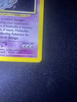 Pokemon Neo Discovery Wobbuffet 16/75 Holo Rare Card Unlimited LP - Image 5