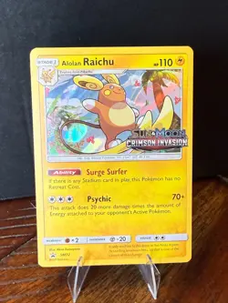 Alolan Raichu - (Prerelease) Black Star PromoSM72 SM Promos - Pokemon Card - NM - Image 1