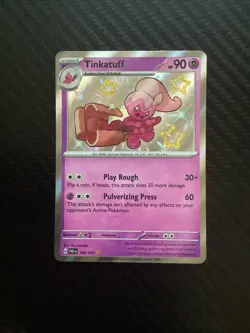 Tinkatuff 166/091 Reverse Holo Pokemon Card – Twilight Masquerade – NM - Image 1