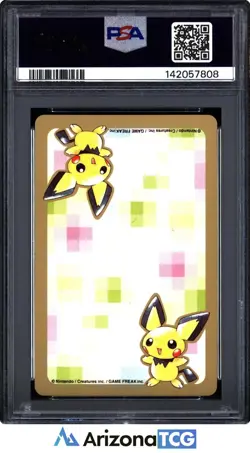 Pokemon 2000 Hoothoot 163 6 Of Clubs Pokemon Gold Playing Card Japanese PSA 10 - Image 2