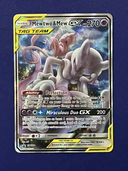 Pokemon TCG Mewtwo & Mew GX SM191 Sm Holo Promo Card NM - Image 1