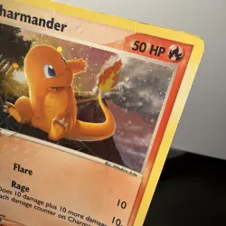 Charmander 98/97 Dragon Holo Secret Rare Flare Rage Pokemon TCG Card Damaged - Image 2