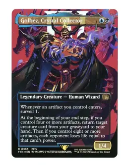 MTG Final Fantasy Borderless Foil Golbez, Crystal Collector #0395 - Image 1