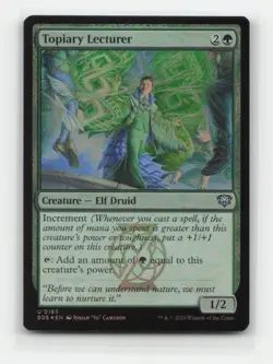 Topiary Lecturer 165 FOIL SOS Secrets of Strixhaven Magic MTG NM - Image 1