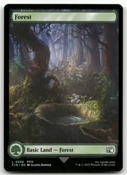 Forest (0306) #306 (NM) Final Fantasy FIN Magic MTG - Image 1