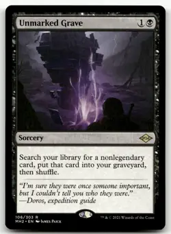 Unmarked Grave #106 (NM) Modern Horizons 2 MH2 Magic MTG - Image 1
