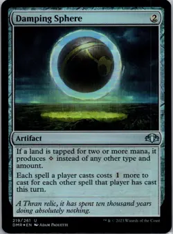 MTG Damping Sphere (219/261) Foil Uncommon Dominaria Remastered 219/261 - Image 1
