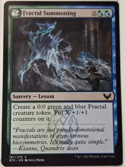 Fractal Summoning - Strixhaven: School of Mages - Magic the Gathering MTG Nice! - Image 1