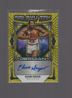 Elvin Hayes 2024-25 Panini Obsidian Galaxy Ink Gold Flood Auto #GI-EHW - 05/10! - Image 1