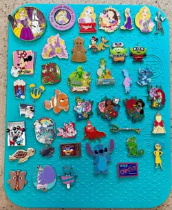 Disney Assorted Pin Trading PIN LOT - 50 Pins - LE LR OE CARDED! WOW! - Image 2