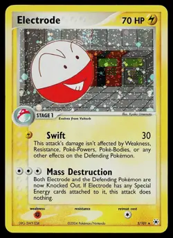 Pokemon Card - Electrode Hidden Legends 5/101 Holo Rare - Image 1