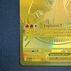 Mega Charizard Y EX 294/217 Gold Hyper Rare, Ascended Heroes, Pokemon TCG (NM) - Image 5