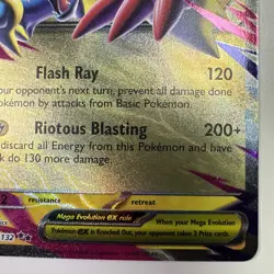 Pokemon TCG Mega Manectric ex 050/132 ME01: Mega Evolution Double Rare LP - Image 5