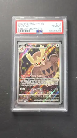 PSA 10 Noctowl SVP 141 Black Star Promo Pokemon 2024 - Image 1