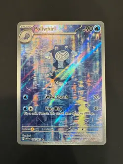 Poliwhirl 176/165 Illustration Rare Full Art Pokemon TCG Scarlet & Violet 151 - Image 1
