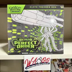 Pokemon TCG: Mega Evolution Perfect Order Factory Sealed ETB Elite Trainer Box - Image 1
