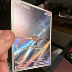 Pokemon Cleffa 202/197 SV03 Obsidian Flames Illustration Rare Full Art Holo 30HP - Image 3