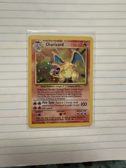 CHARIZARD RARE 1999 Pokemon CHARIZARD #4/102 Base Set Holo Rare English PERFECT - Image 1