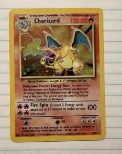 CHARIZARD RARE 1999 Pokemon CHARIZARD #4/102 Base Set Holo Rare English PERFECT - Image 3
