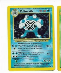 Poliwrath 13/102 Base Set Holo Pokemon - Image 1