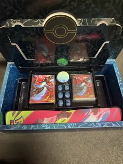 Pokemon TCG Mega Charizard x Ultra Premium Collection Box & Accessories Only! - Image 1