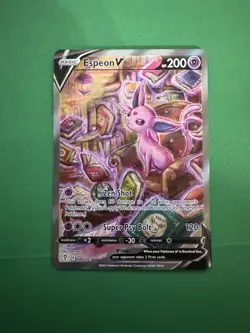 Pokemon TCG Espeon V Holo Ultra Rare Full Alt Art Evolving Skies 180/203 - Image 1