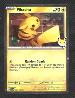 Pokemon TCG Pikachu 051 /162 Stamped 2026 Pokemon Day Promo NM - Image 1