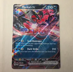 2026 Pokemon Perfect Order Double Rare HOLO Yveltal EX #53/88 RR - Image 1