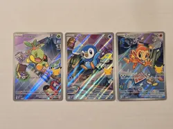 Pokemon First Partner Collection Sinnoh Promo Set Turtwing Chimchar Piplup - Image 1