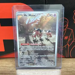 Pokemon Mr. Mime 179/165 SV Scarlet & Violet 151 Illustration Rare Holo 90 HP - Image 1