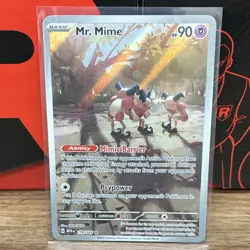 Pokemon Mr. Mime 179/165 SV Scarlet & Violet 151 Illustration Rare Holo 90 HP - Image 2