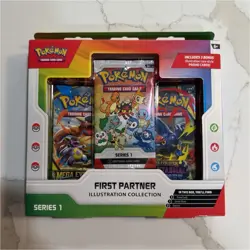 Pokemon First Partner Illustration Series 1 Box Promo Booster 2026 English - Image 1