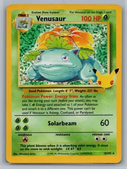 Venusaur 15/102 Classic Collection Celebrations: Classic Collection Pokemon NM - Image 1