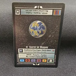 Star Trek CCG Search for Weapons Promo Card TCG Starter Deck II - Image 1