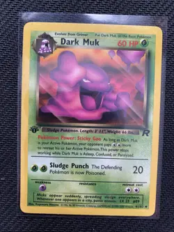 Pokemon TCG 2000 First Edition Team Rocket Non-Holo Uncommon Dark Muk #41/82 - Image 1