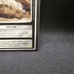 Star Trek CCG 1E DATA'S HEAD Rare Card Black Bourder - Image 3
