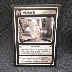 Star Trek CCG Equipment Card Satan’s Robot 16 U Holodeck Adventures - Image 1