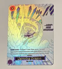 Lightning Dragon OP15-077 Parallel Manga Kami Island One Piece English Alt SP💎 - Image 1