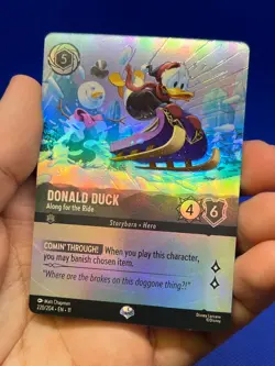 Disney Lorcana Winterspell Donald Duck Along for the Ride 220/204 Epic NM - Image 2