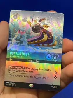 Disney Lorcana Winterspell Donald Duck Along for the Ride 220/204 Epic NM - Image 3