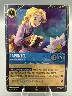 Disney Lorcana TCG Rapunzel Appreciative Artist Epcot Festival Of The Arts Promo - Image 1