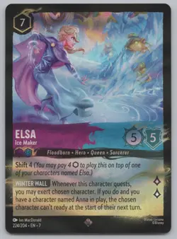 Disney Lorcana - Palace Heist - Dream Foil - Elsa - Ice Maker (224/204) - Image 1