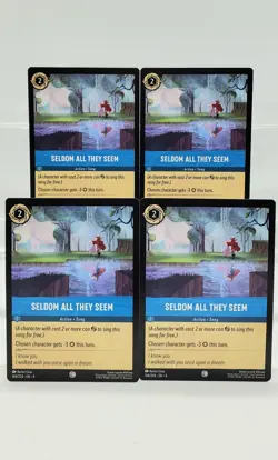 Disney Lorcana Seldom All They Seem 164/204 Ursula's Return - 4 Cards Playset - Image 1
