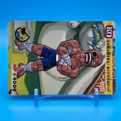 Sagat Street Fighter 2 Trading Card Carddass TCG BANDAI CAPCOM Anime Japan #38 - Image 4