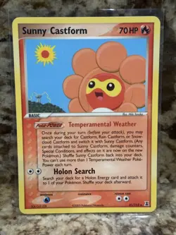 Pokemon TCG Card 2005 EX Delta Species - Sunny Castform 31/113 NM - Image 1