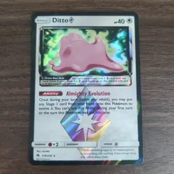 Ditto 154/214 - NM HOLO RARE SM Lost Thunder - 2018 Pokemon TCG Card - Image 1